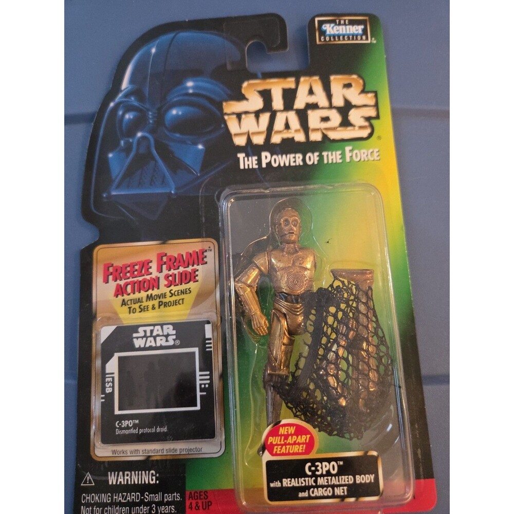 Star Wars - C-3PO with Realistic Metalized Body and Cargo Net